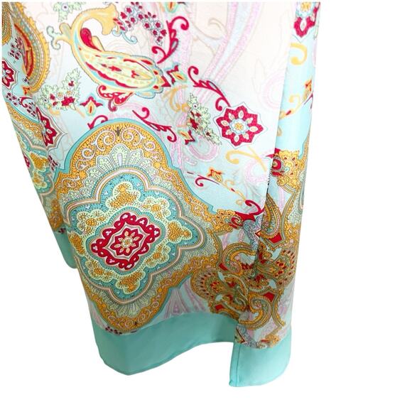 Soft Surroundings Bohemian Tunic Size Large Multi Pattern Colorful With Tassels - Picture 9 of 14